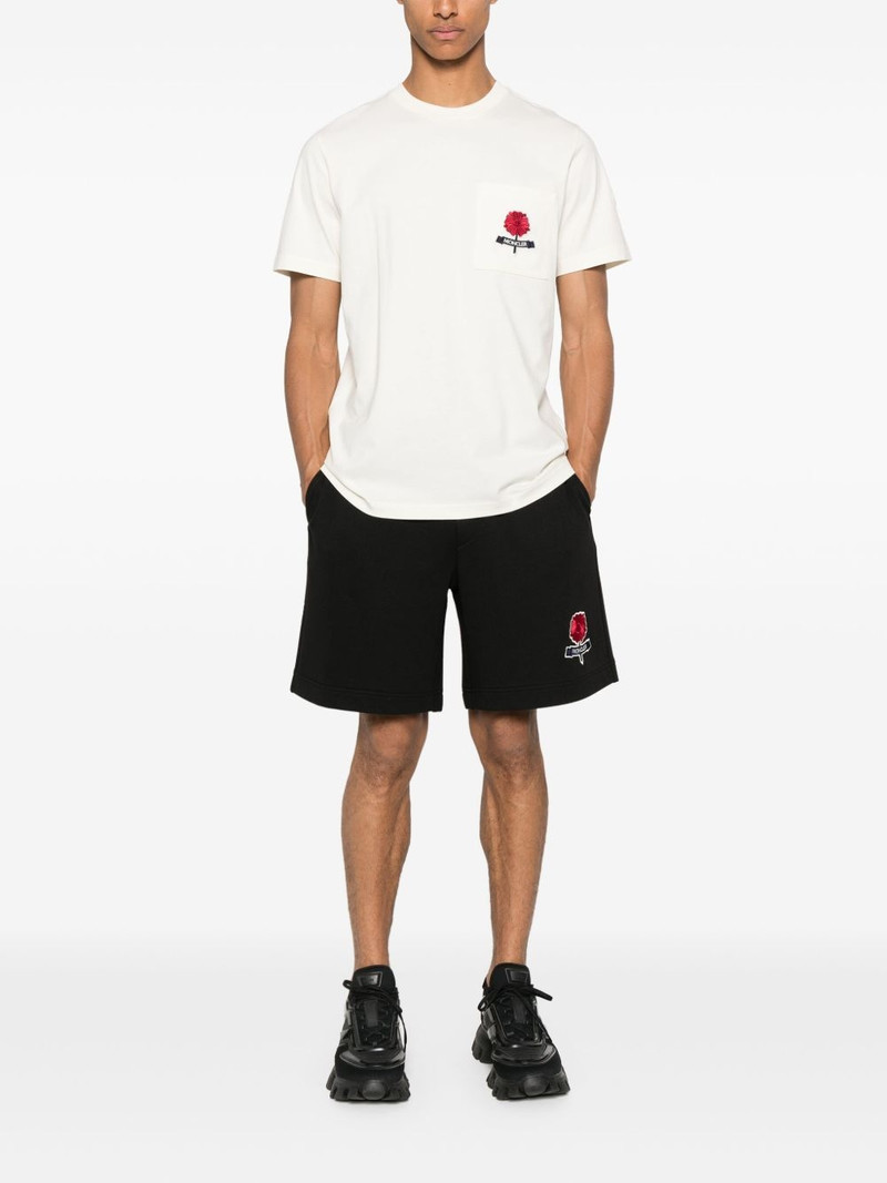 Moncler logo-embroidered track shorts outlook