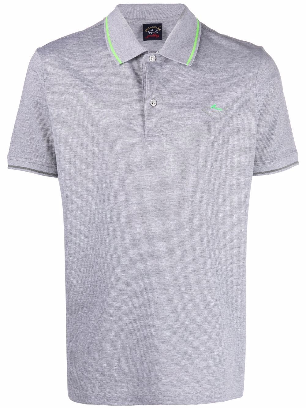 logo-print polo shirt - 1