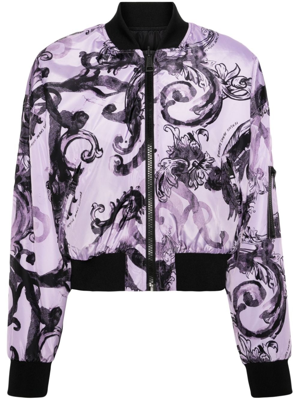 Watercolor Couture reversible bomber jacket - 1