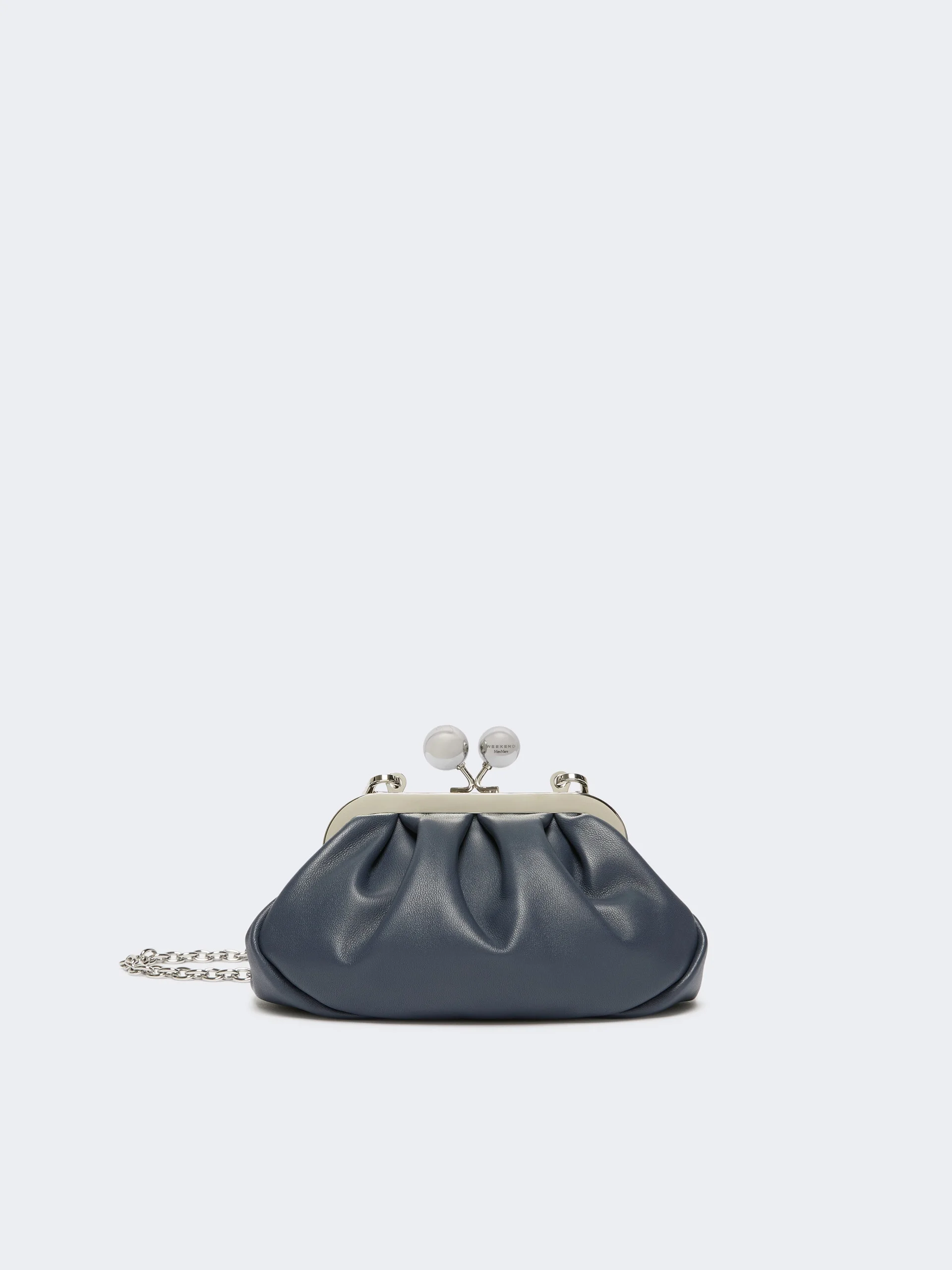 NEMBI Extra-small Pasticcino Bag in shiny sheepskin - ULTRAMARINE - 1