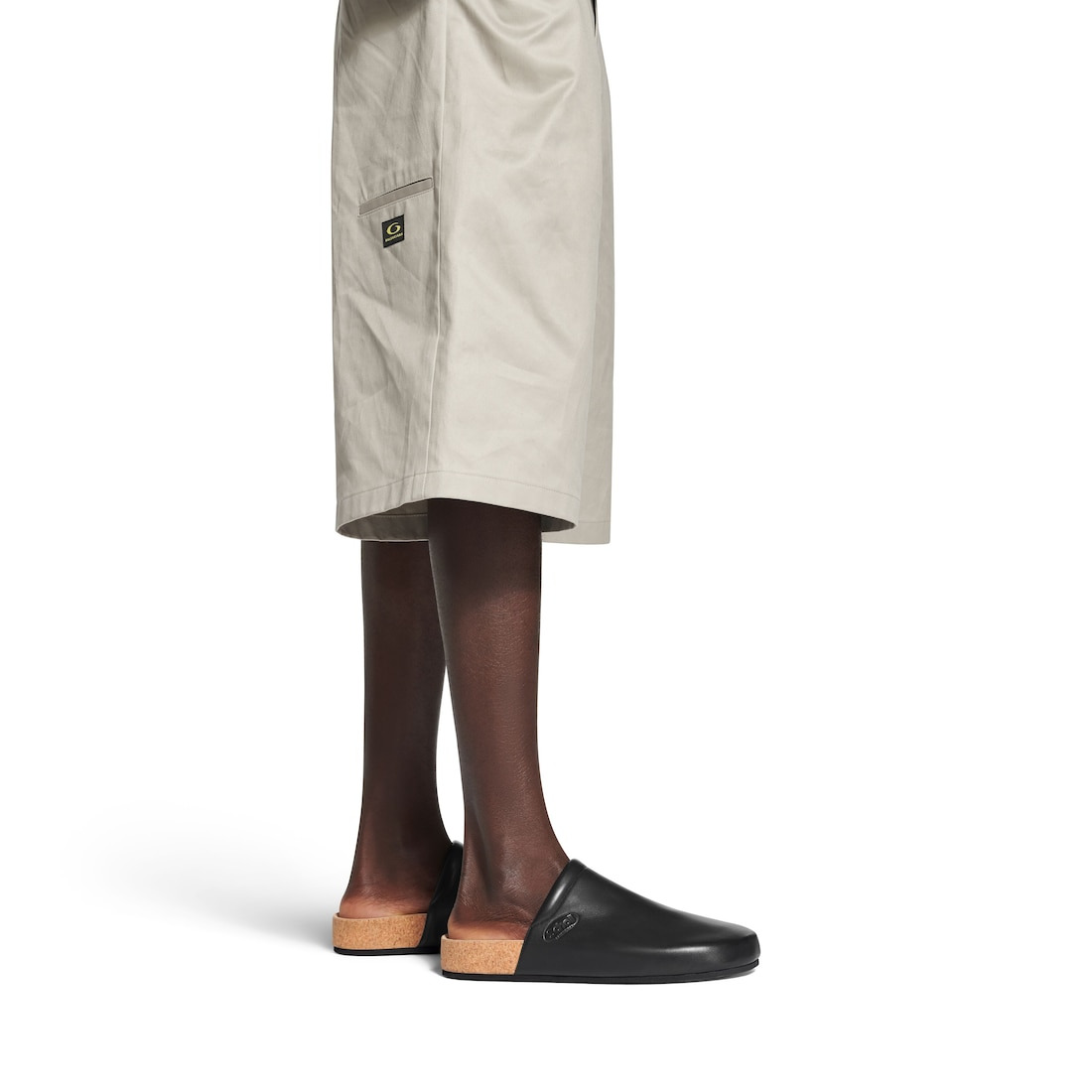Men's Balenciaga I Scholl Flat Mule in Black - 9