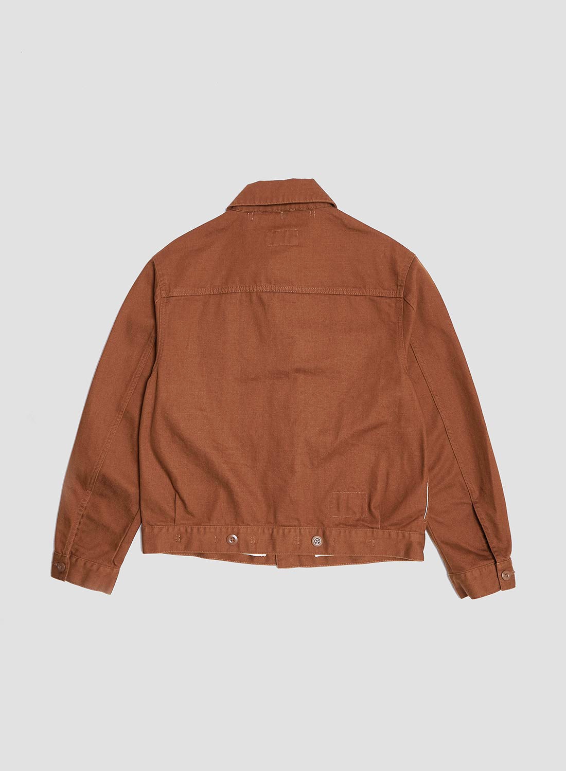 Short Jacket Heavy Cotton in Brown - 4