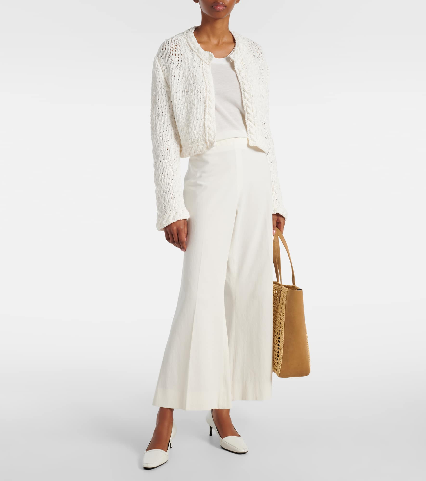 Walter cotton canvas flared pants - 2