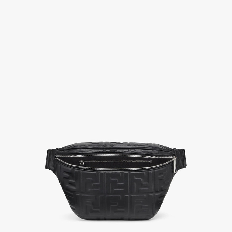Black nappa leather belt bag 4