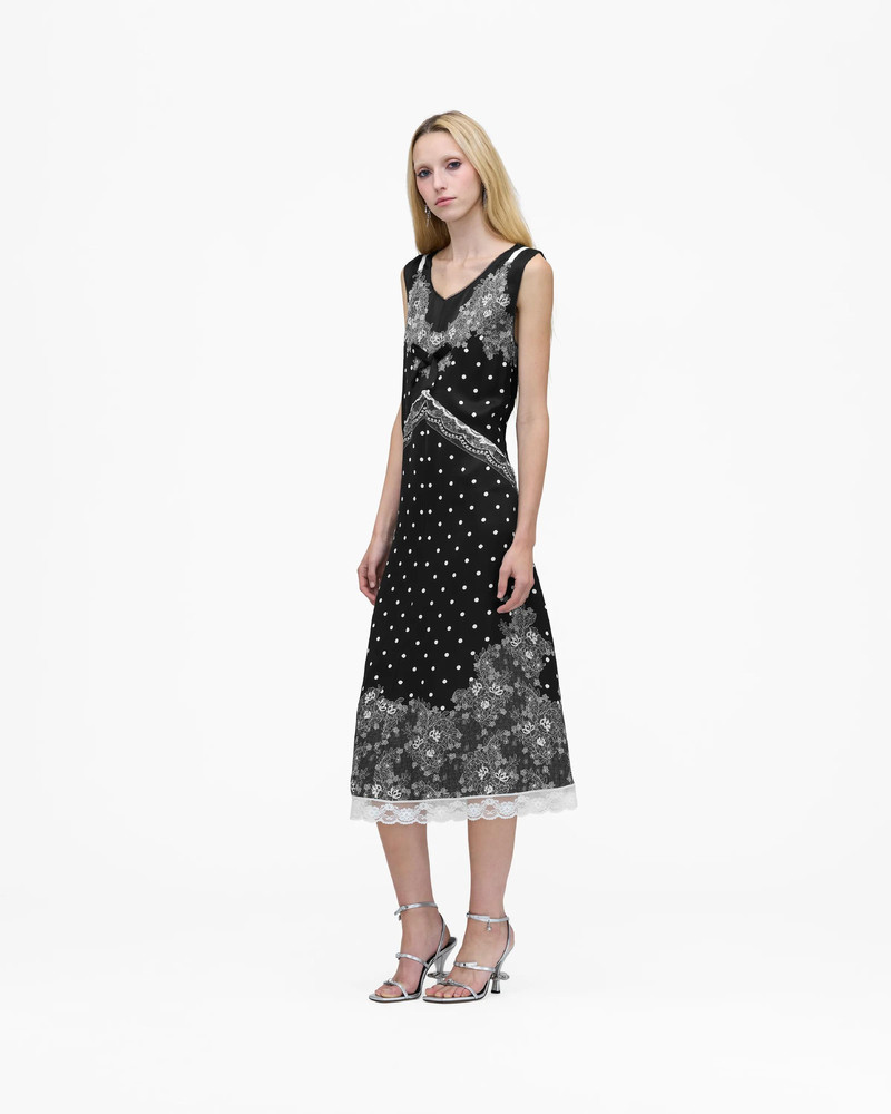 Marc Jacobs TROMPE L'OEIL SLIP MIDI DRESS outlook