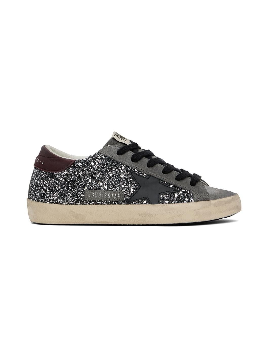 Gray & Silver Super-Star Classic Sneakers - 1