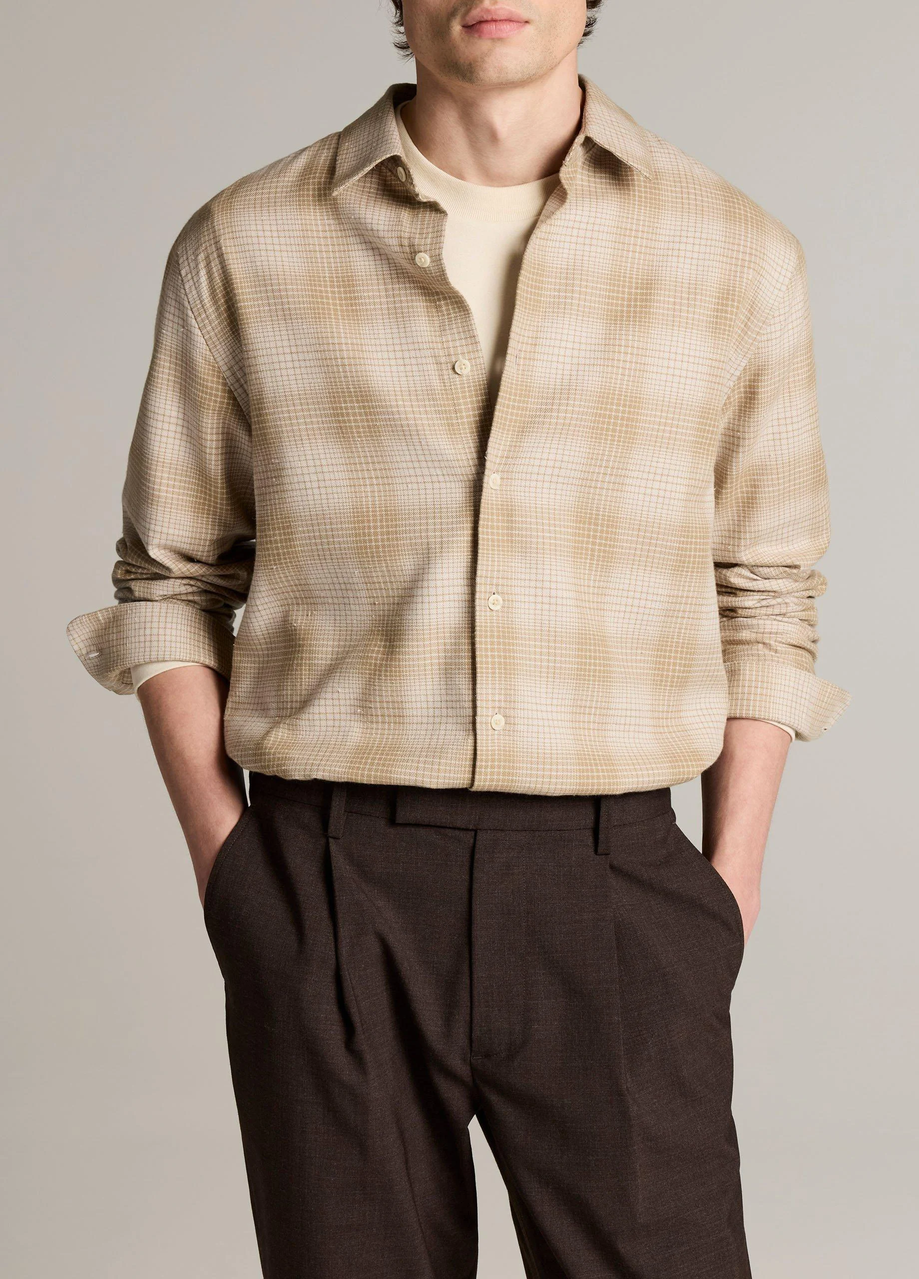 Ballow Plaid Cotton Button-Front Shirt - 1