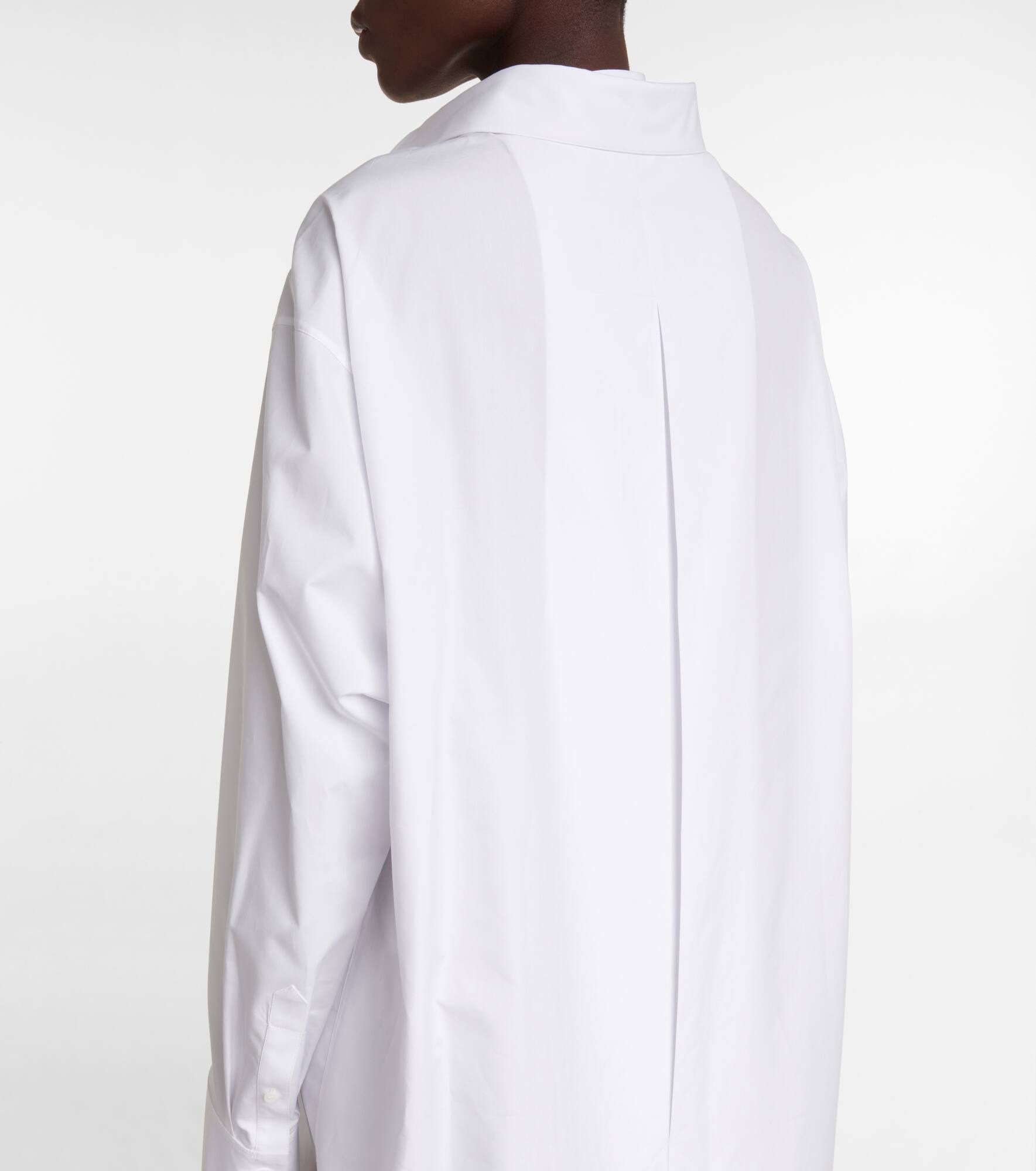 Cotton poplin shirt dress - 6
