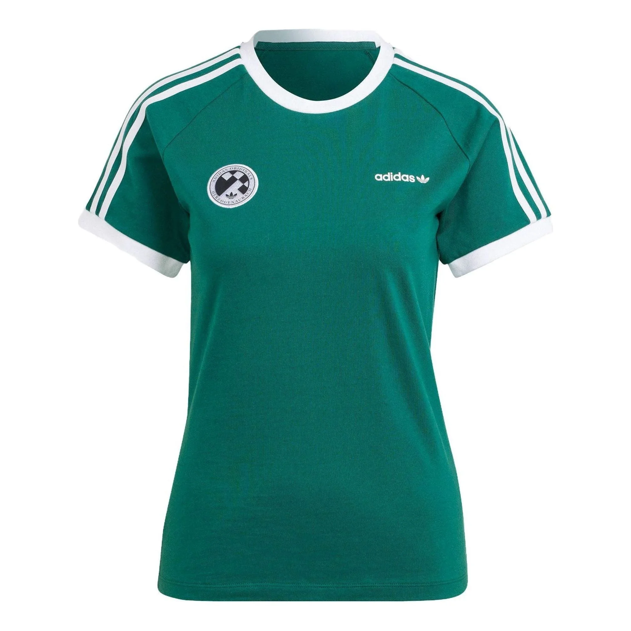 (WMNS) adidas Football Short Sleeve Tee 'Green' IR9785 - 1