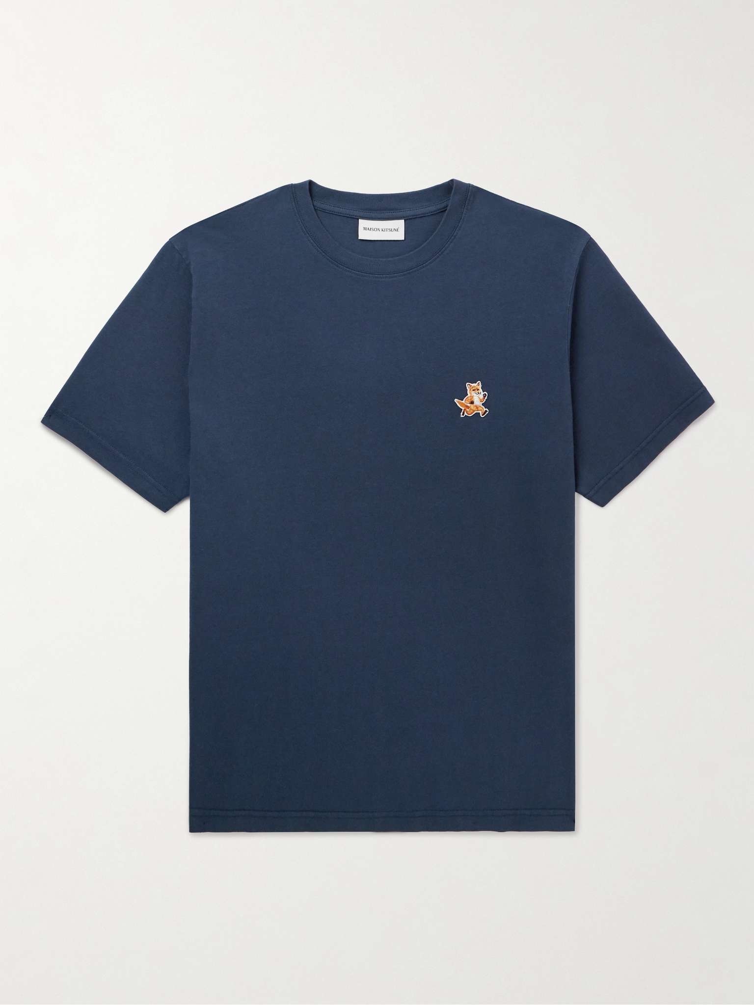Logo-Appliquéd Cotton-Jersey T-Shirt - 1