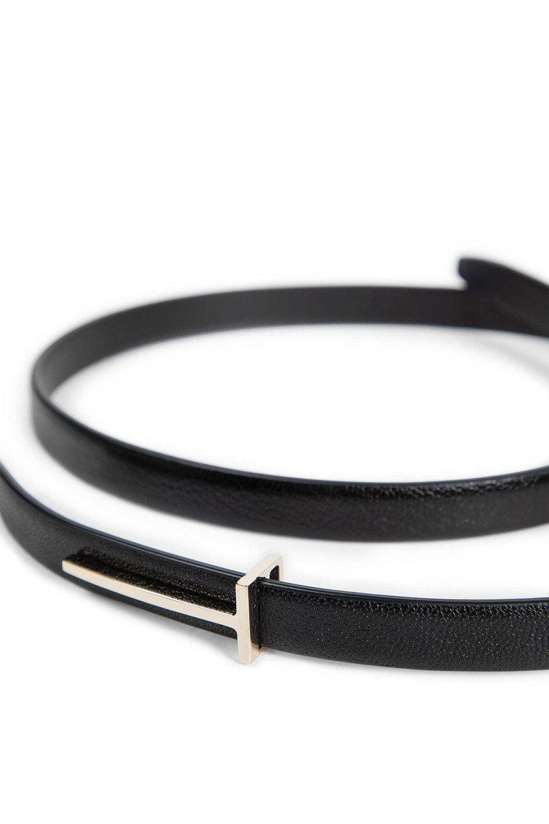 TOM FORD Supple Grain Leather Slim T Belt outlook