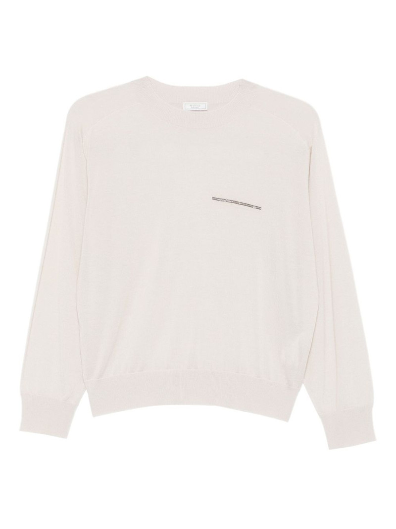 embellished crew-neck sweater 1