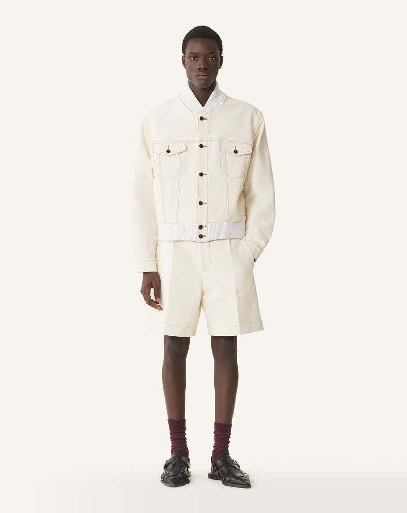 Lanvin WHITE DENIM SHORTS outlook