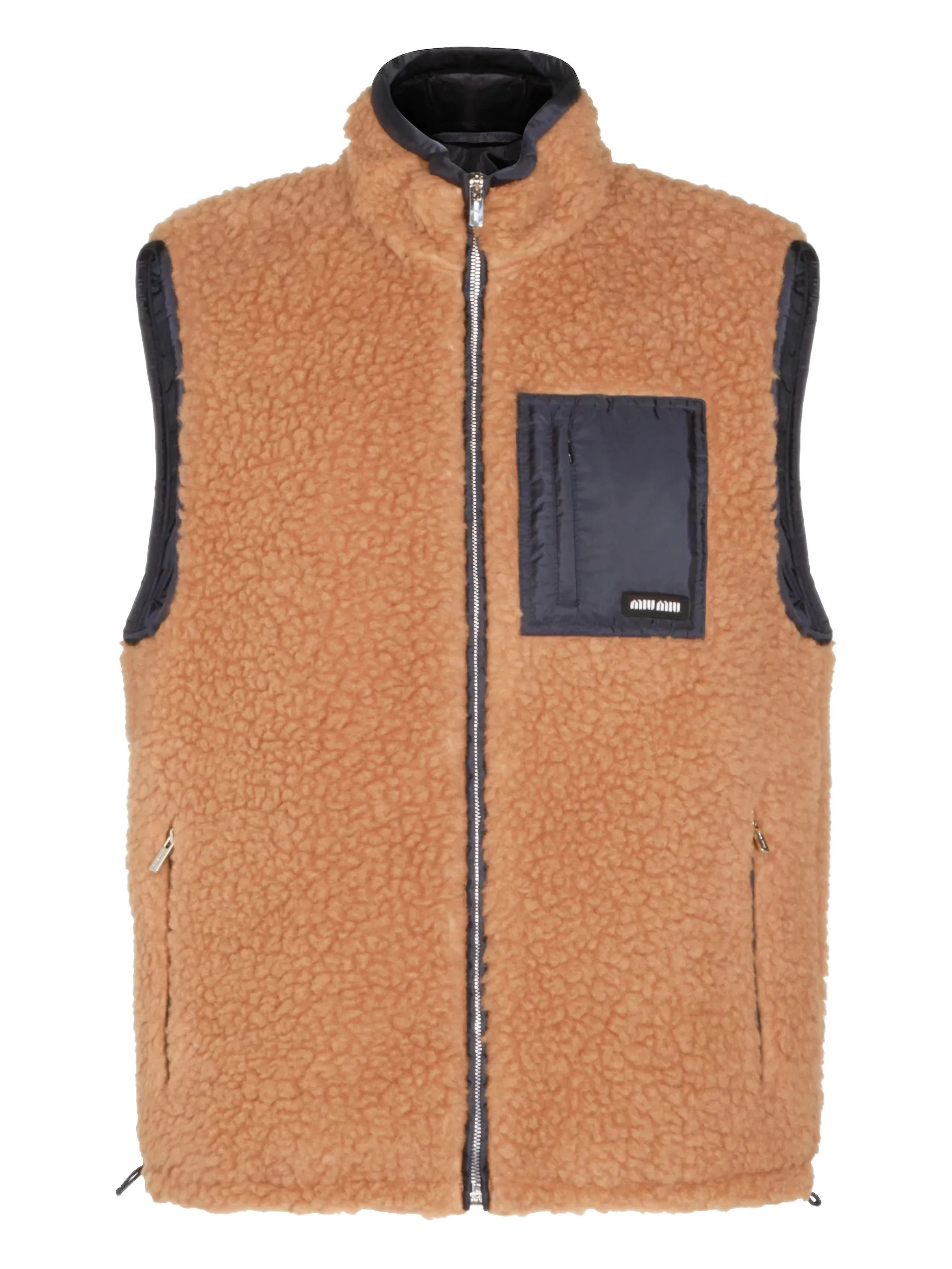 Teddy zip pocket gilet coat - 1