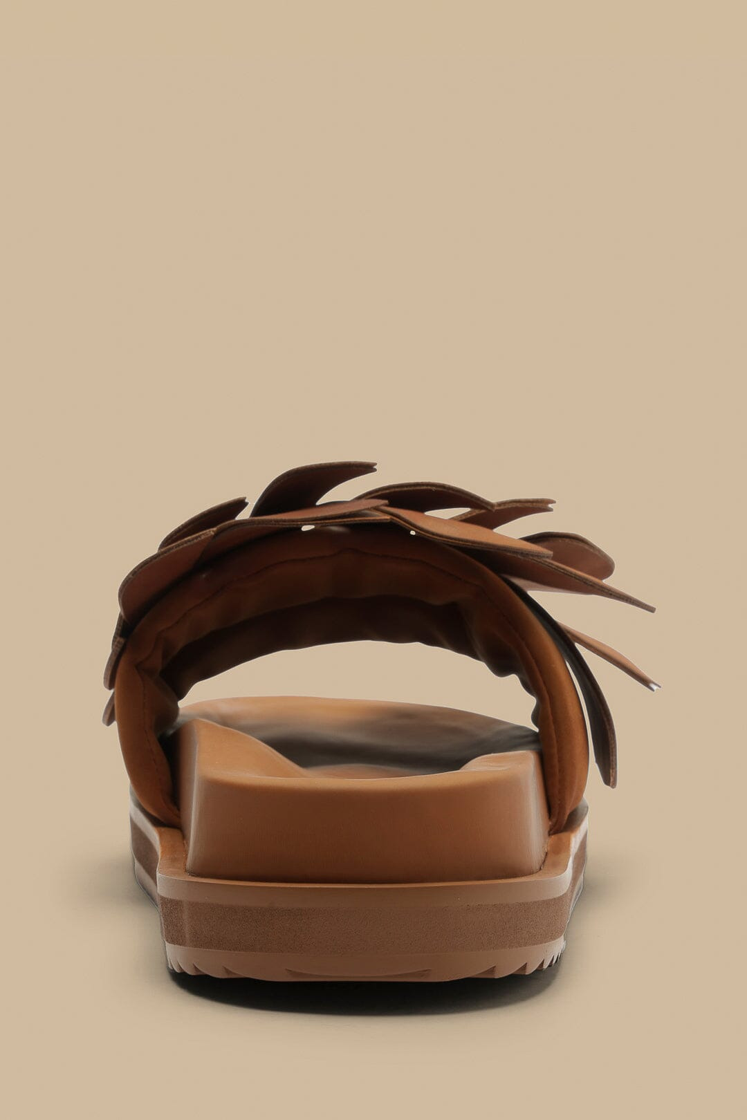 Camel Monstera Slide Sandal - 4