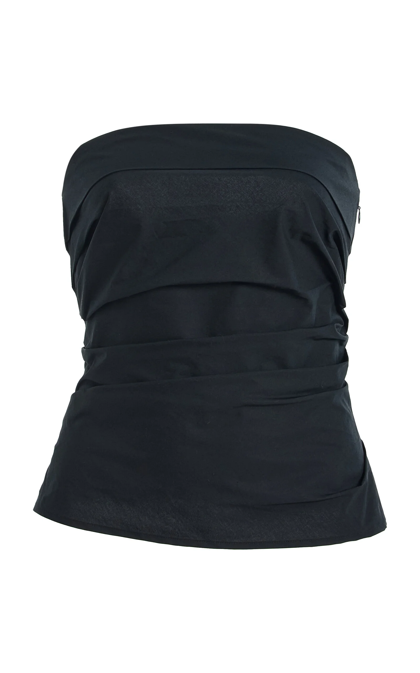 Maisy Strapless Poplin Top black - 1