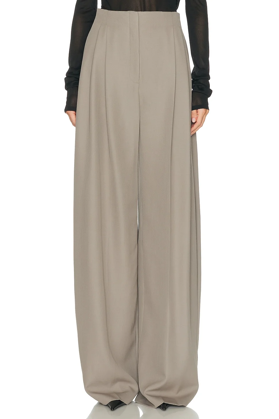 High Waist Wide Leg Trouser - 1