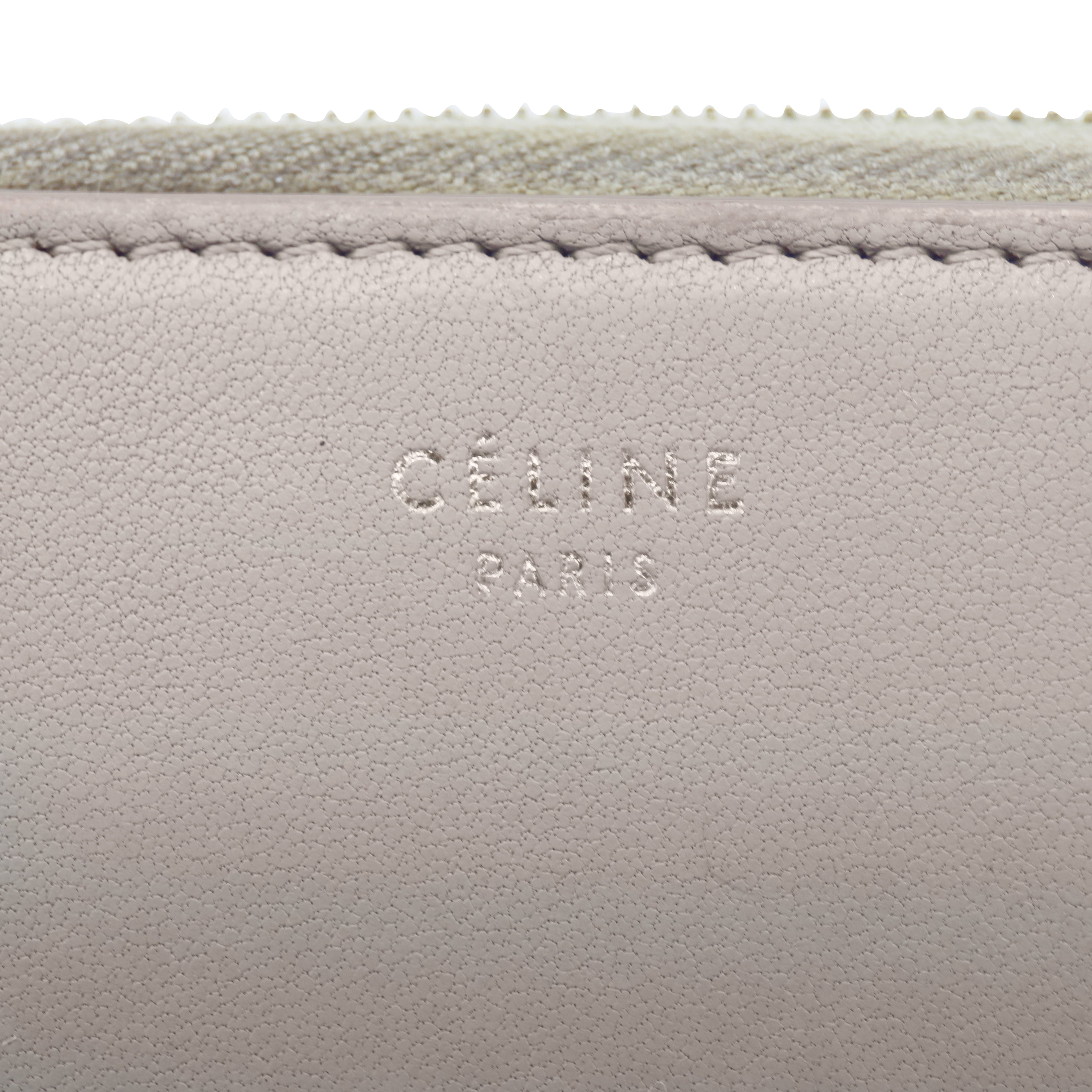 Celine Multifunction Zip Wallet - Grey/Red - 5