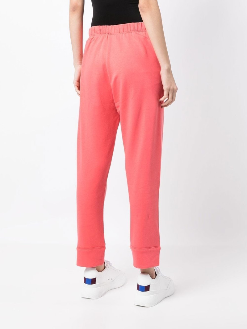 elasticated-waist zip-up track pants 4