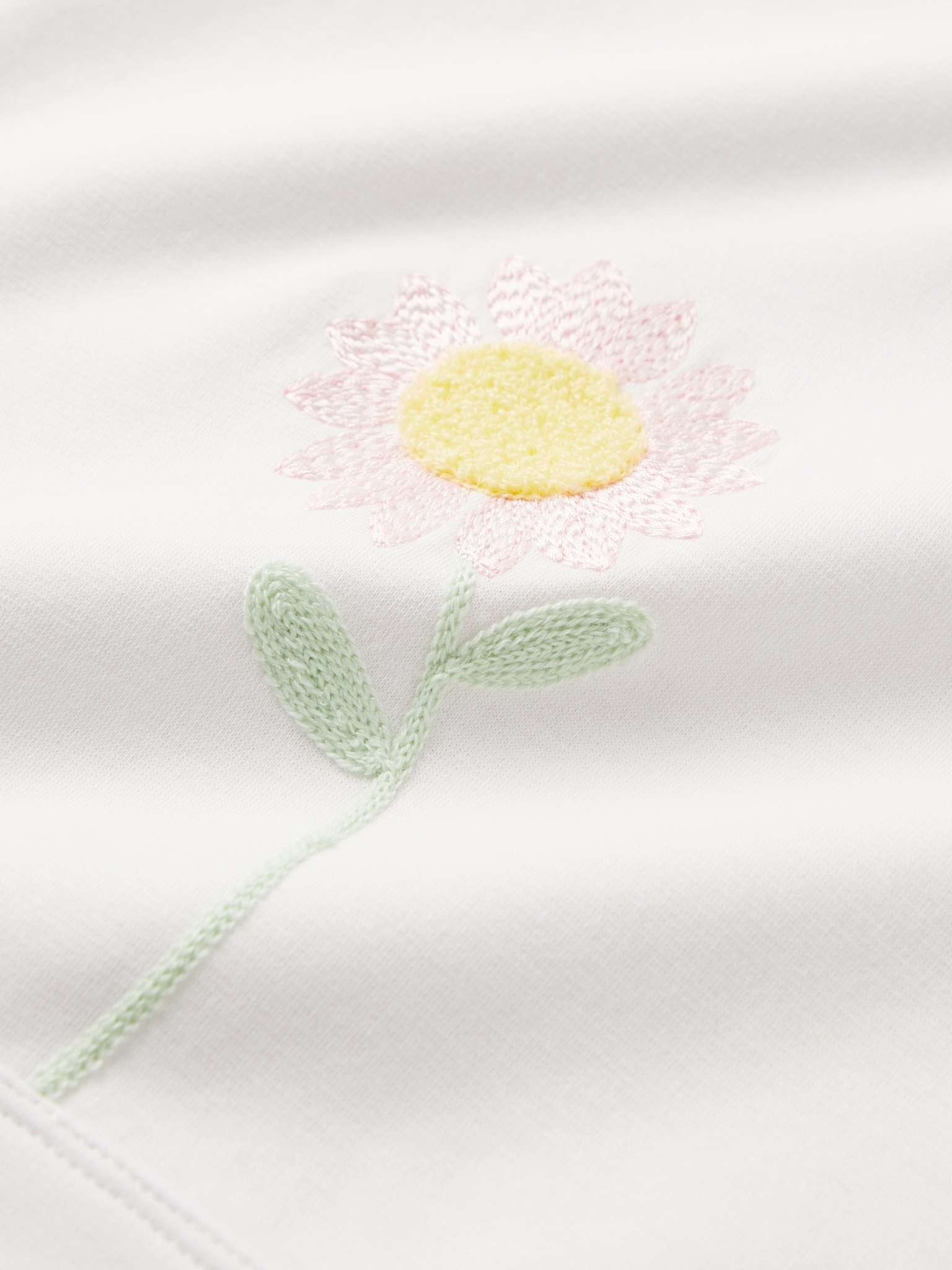 Embroidered Cotton-Jersey T-Shirt - 4