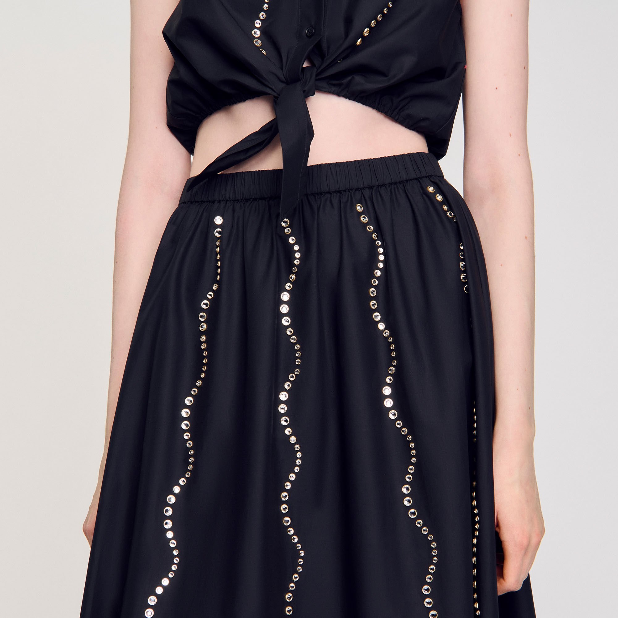 MAXI RHINESTONE SKIRT - 3