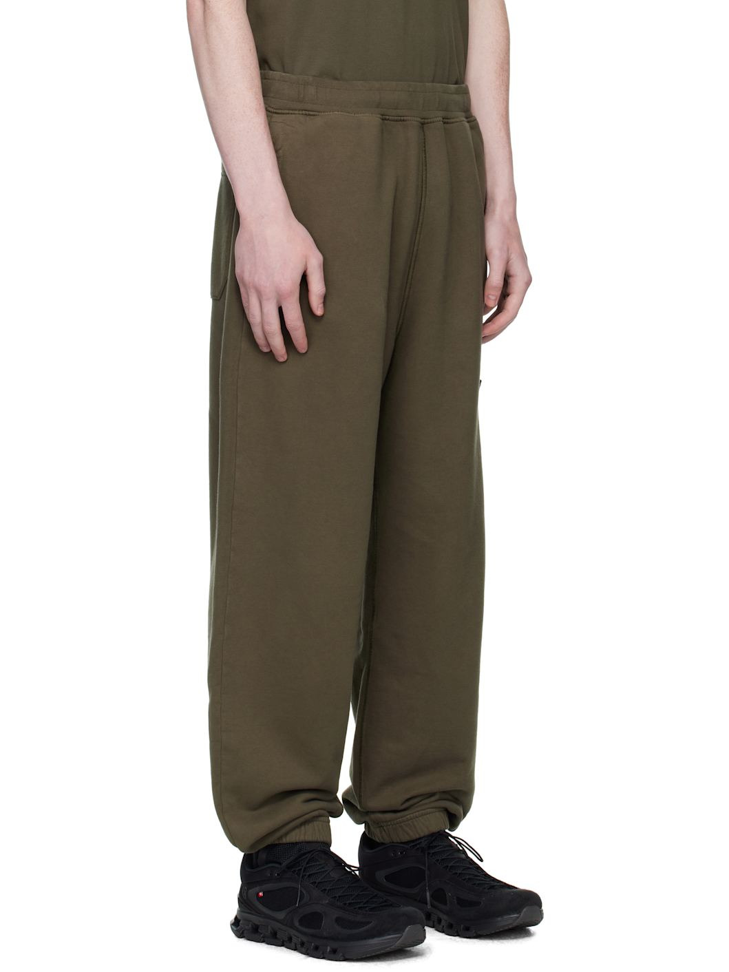 Khaki 6200004 Brushed Organic Cotton Fleece Sweatpants - 2