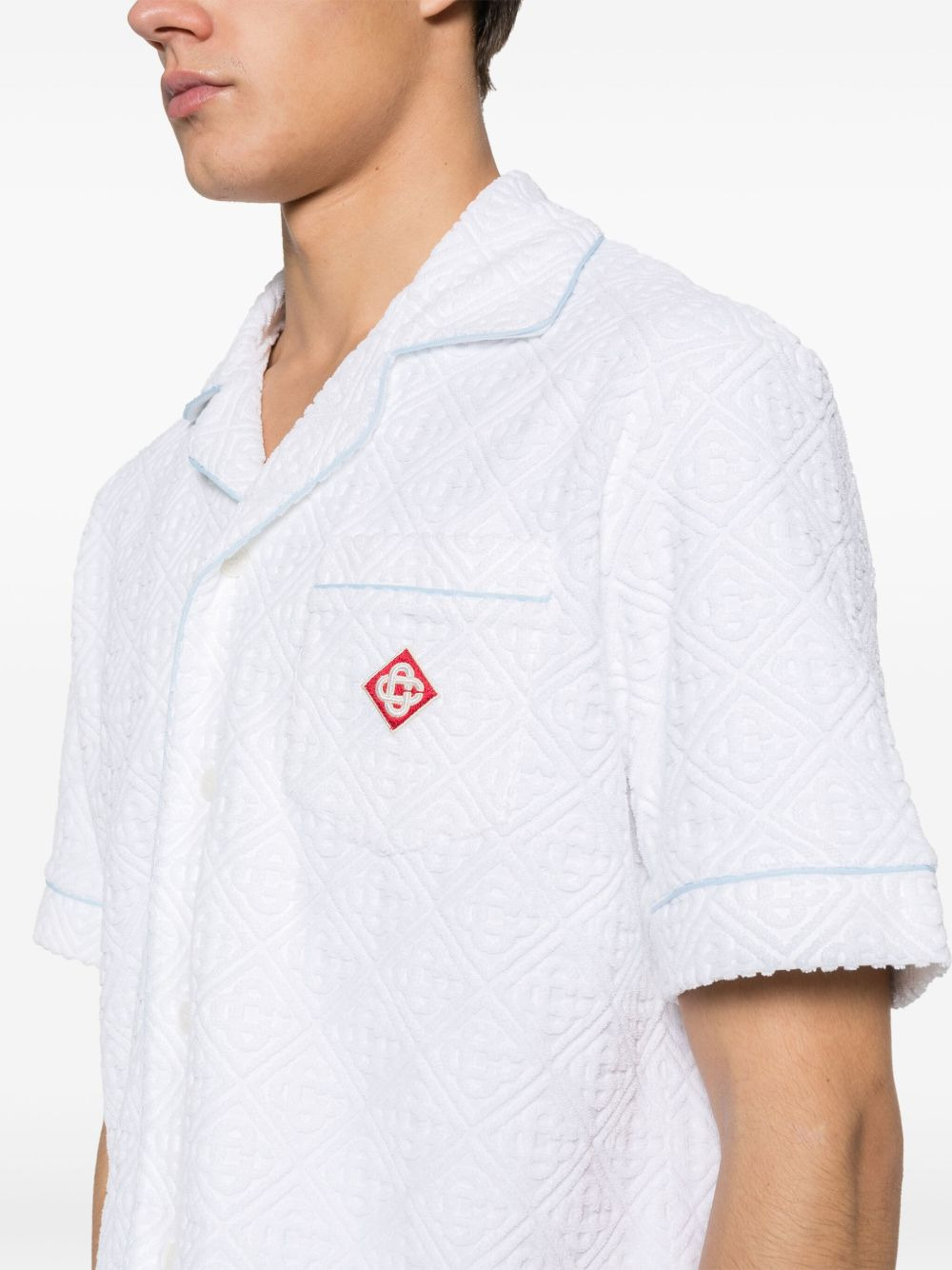 monogram terry-cloth shirt - 5