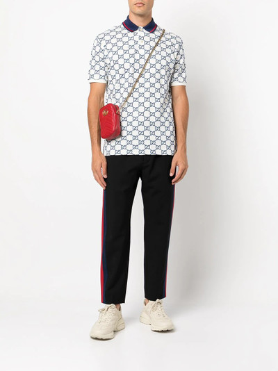 GUCCI GG embroidered polo shirt outlook