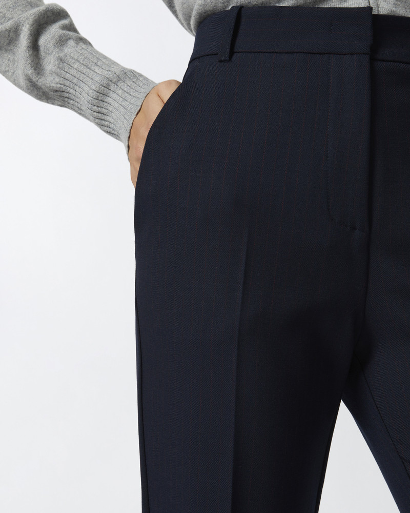 WIDE-LEG PINSTRIPED TROUSERS 5