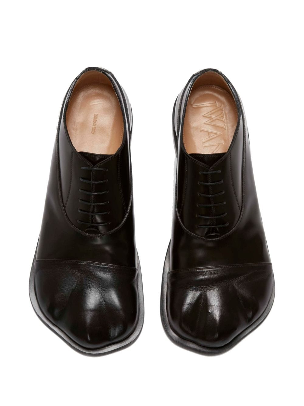 Paw leather derby shoes - 4