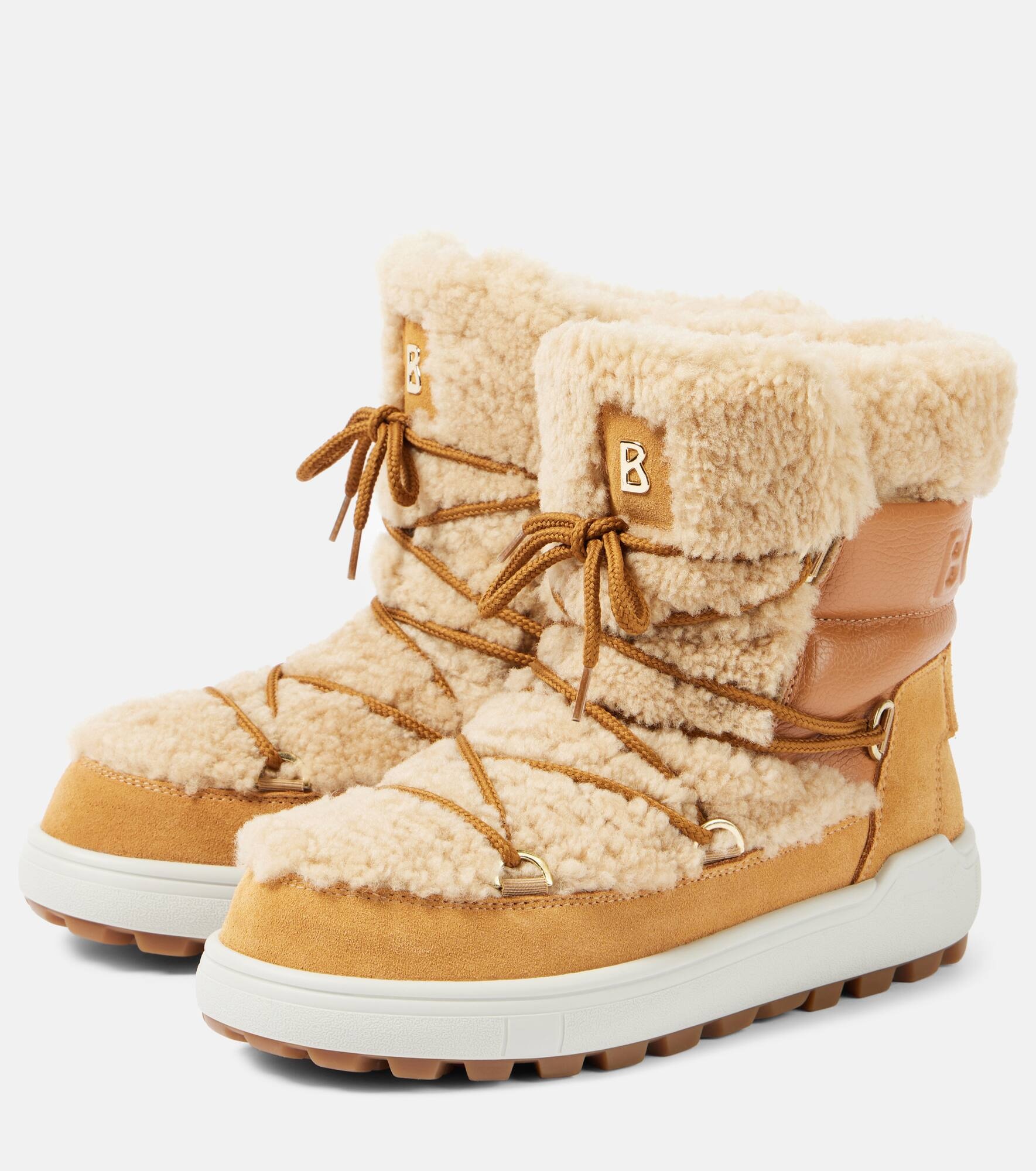 Chamonix S 10 shearling-trimmed snow boots - 4
