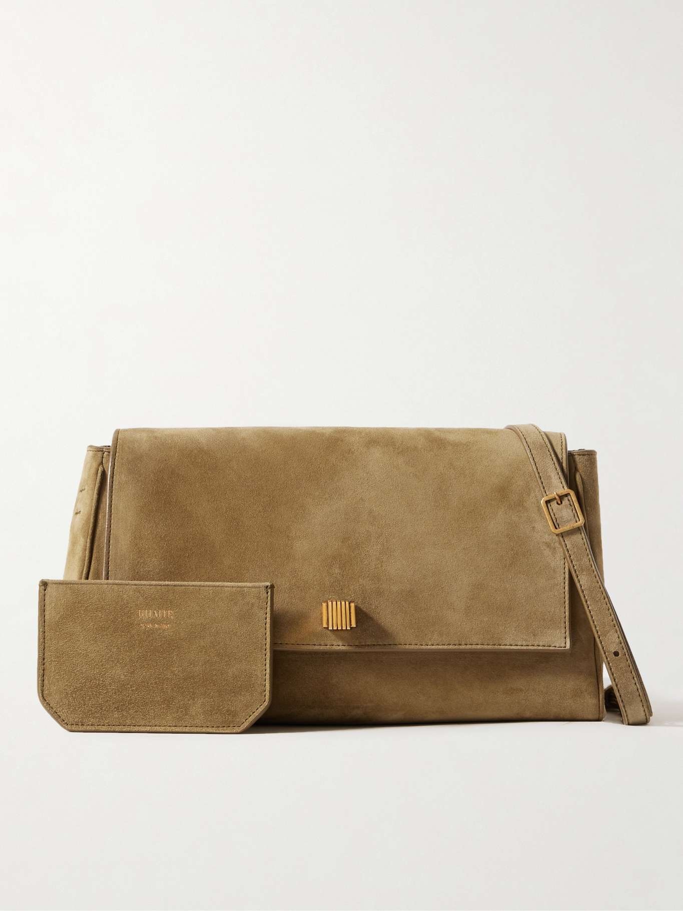 Audrey suede shoulder bag Tan - 7