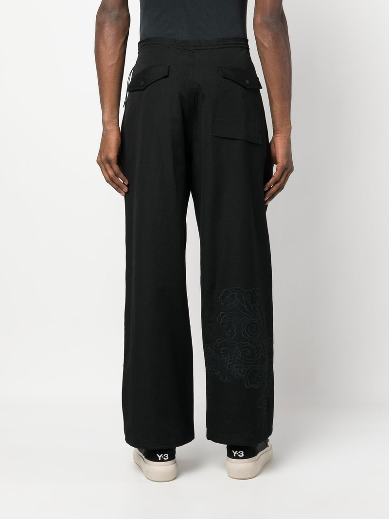tonal-print loose Snopants trousers 4