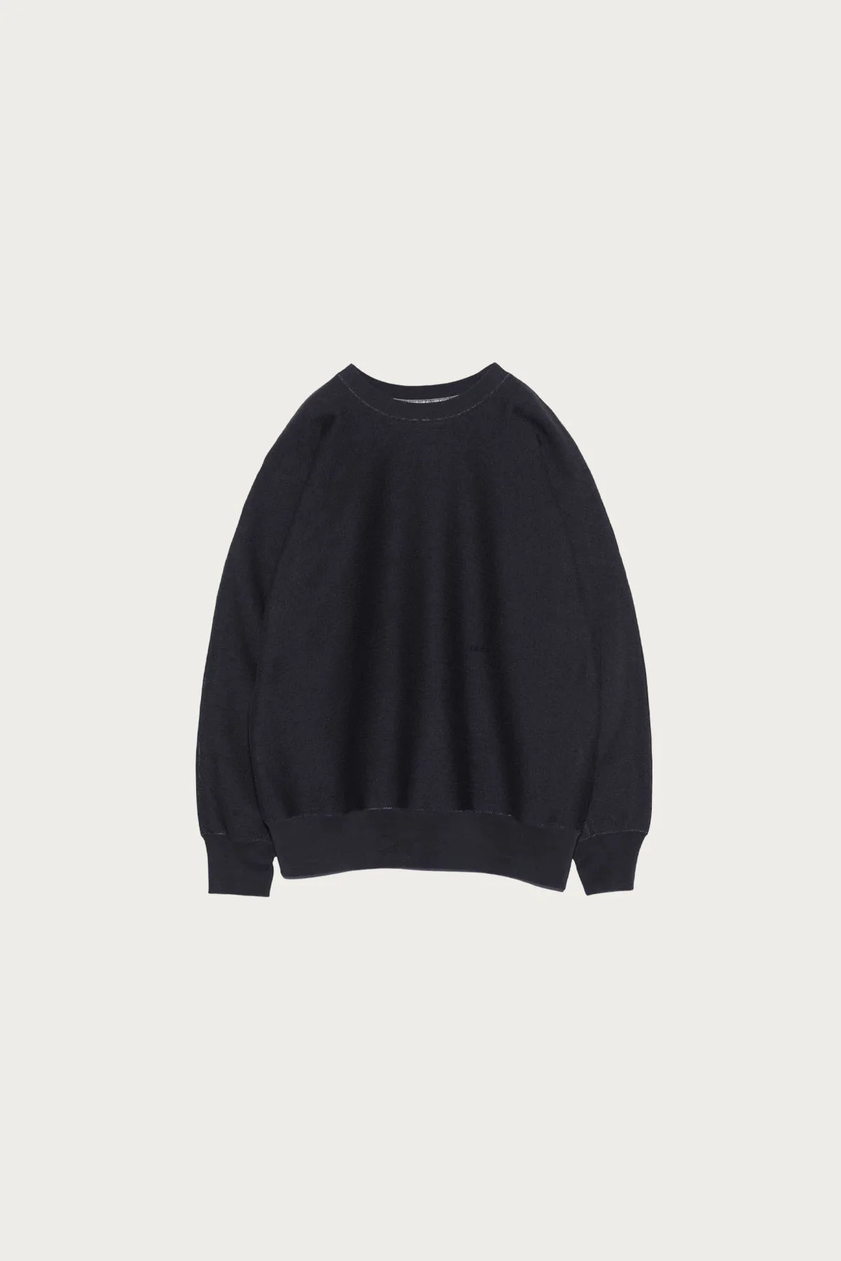 Crew Neck Sweat Shirt - Navy - 1