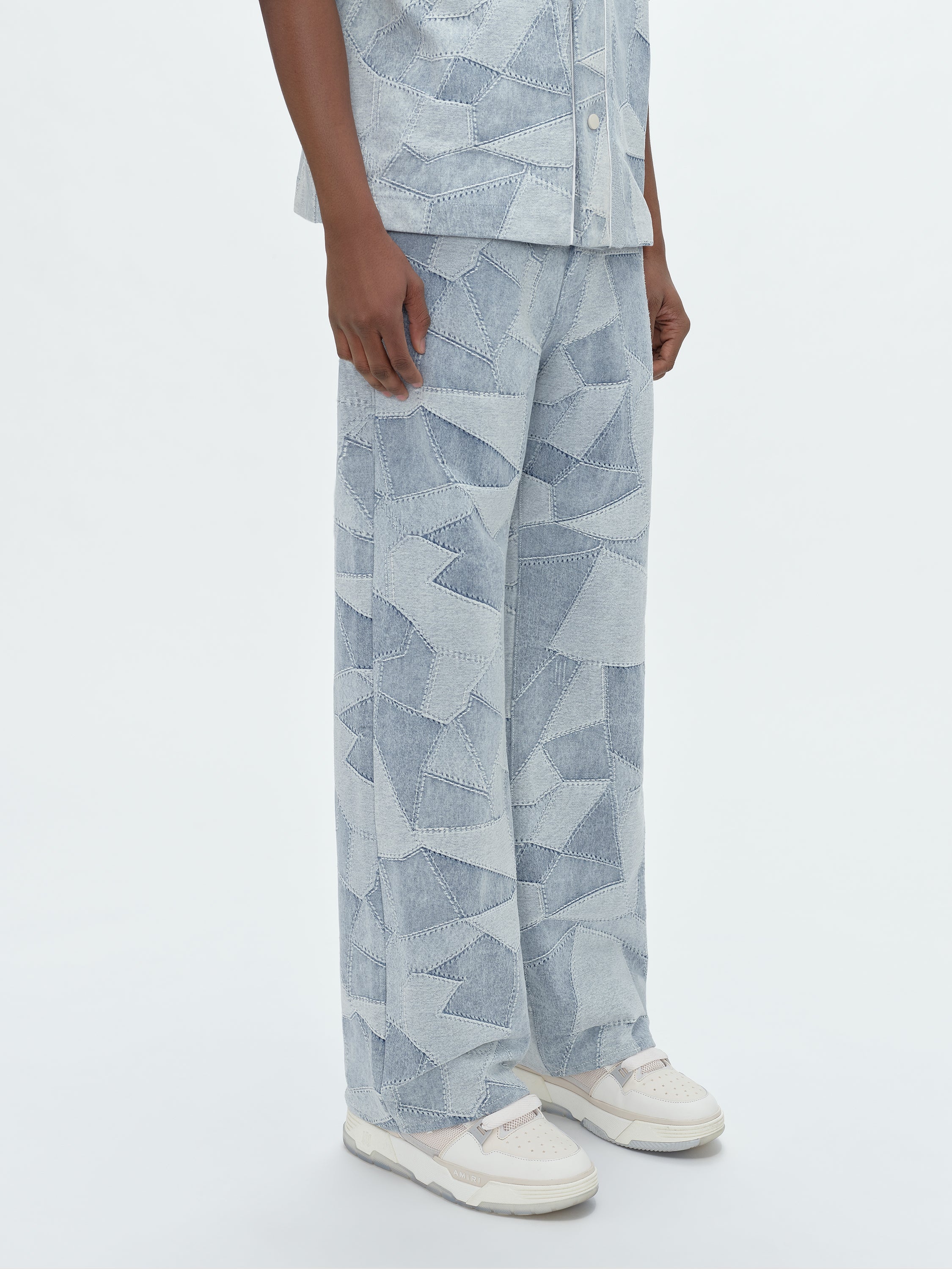 PATCHWORK BAGGY PANTS - 4