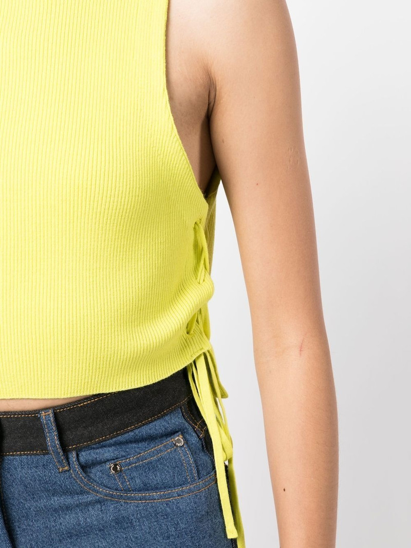lace-up detail vest top 5