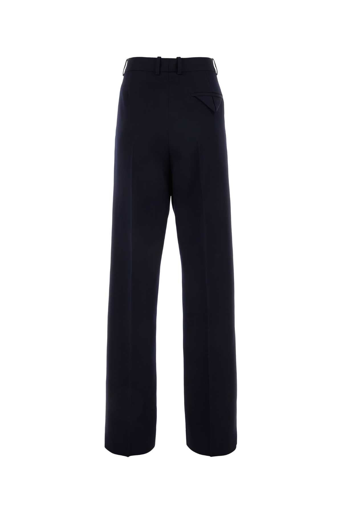 Bottega Veneta Women Dark Blue Wool Pant - 2