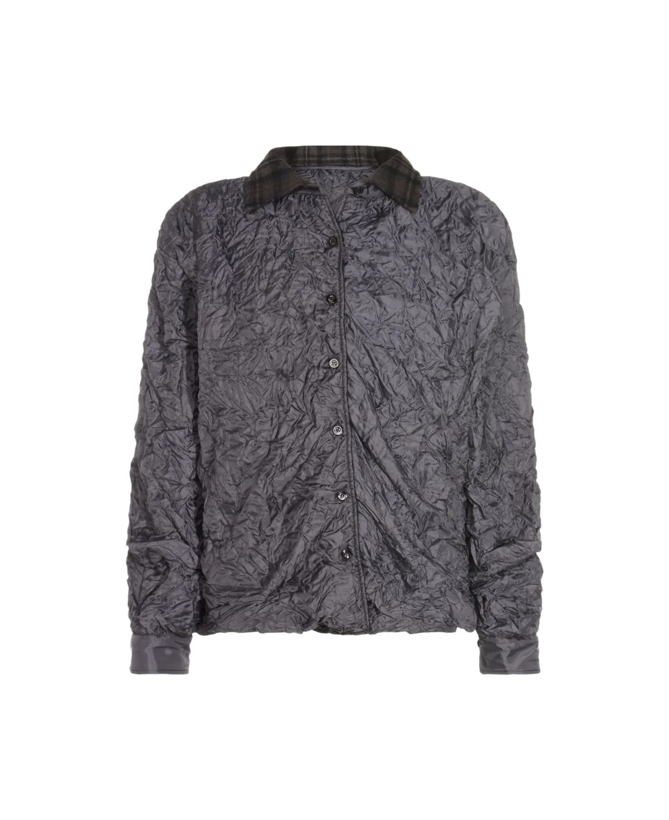 Dark Grey Wool Casual Jacket - 1