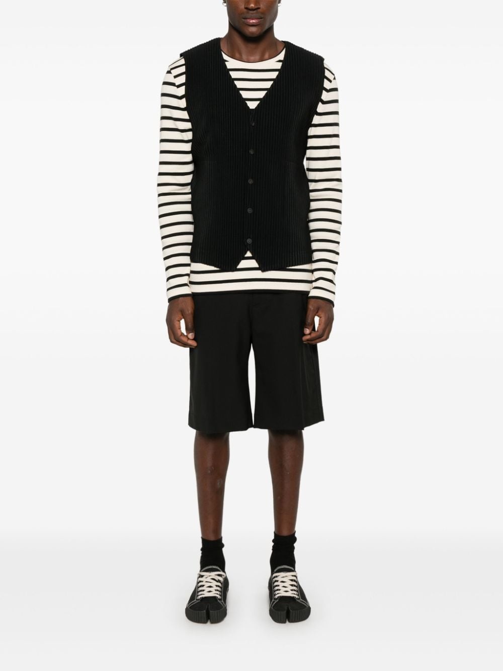plissé vest - 2