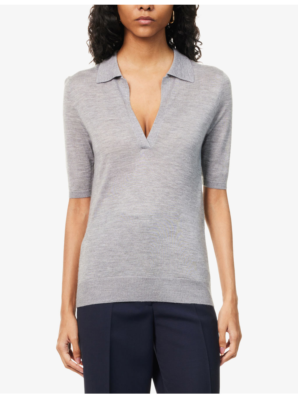 Frank Regular-Fit Cashmere-And-Silk Knit Polo Shirt - 3