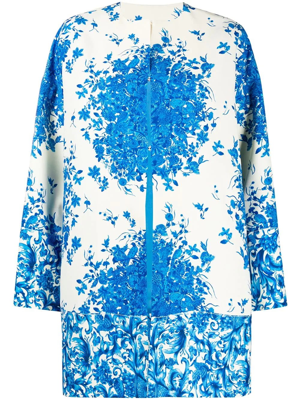 Bluegrace Bouquet collarless coat - 1