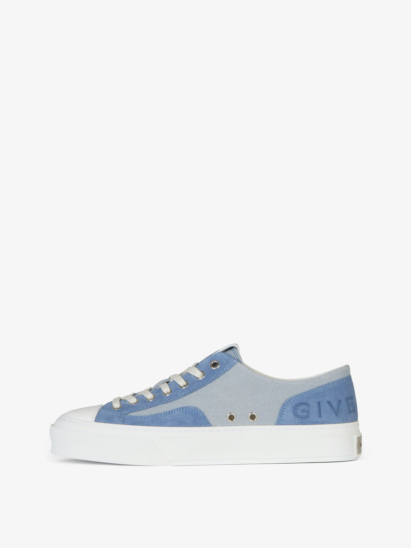 Givenchy GIVENCHY CITY SNEAKERS IN CANVAS AND SUEDE outlook