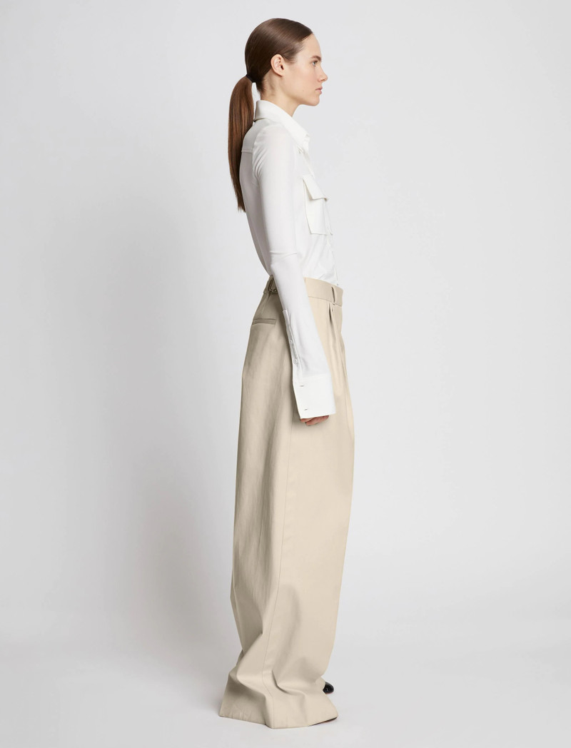 Cotton Gabardine Pants 3