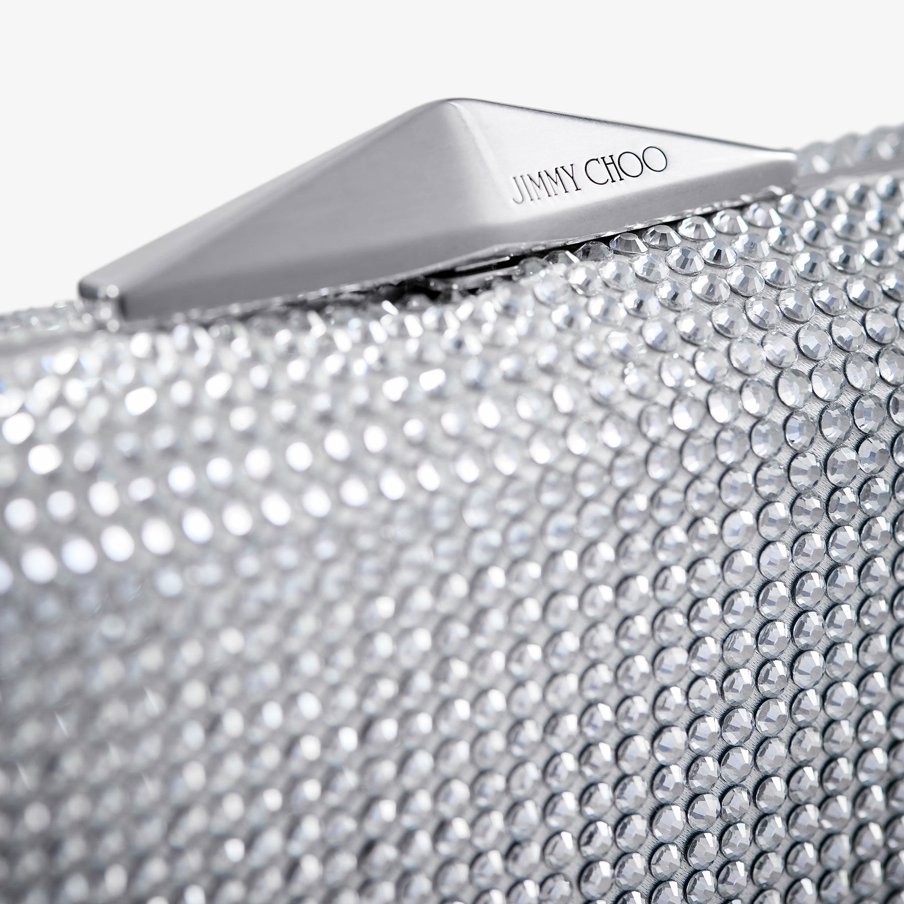Clemmie
Ivory Satin Crystal Clutch Bag - 4