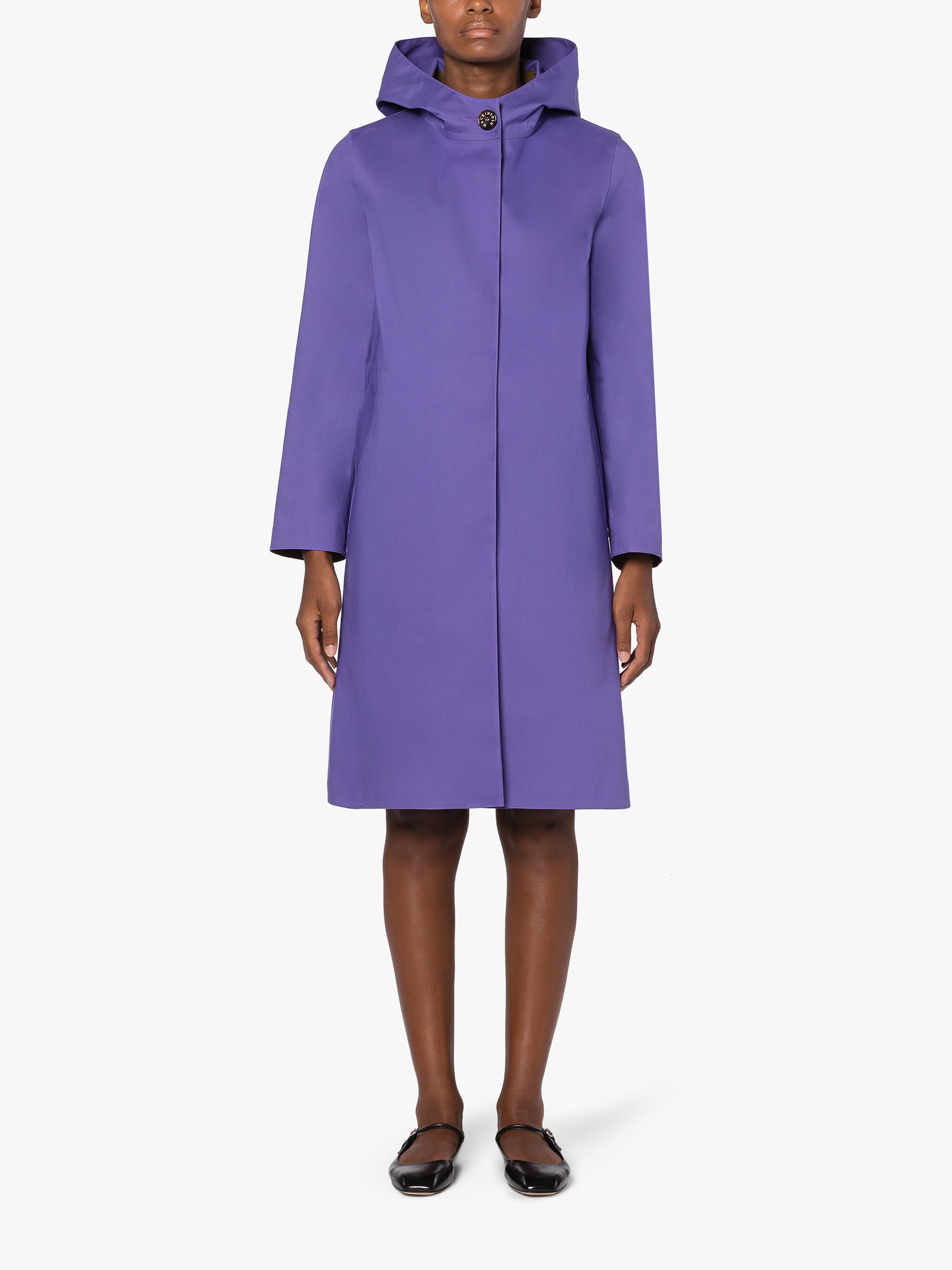 WATTEN PURPLE BONDED COTTON COAT - 3