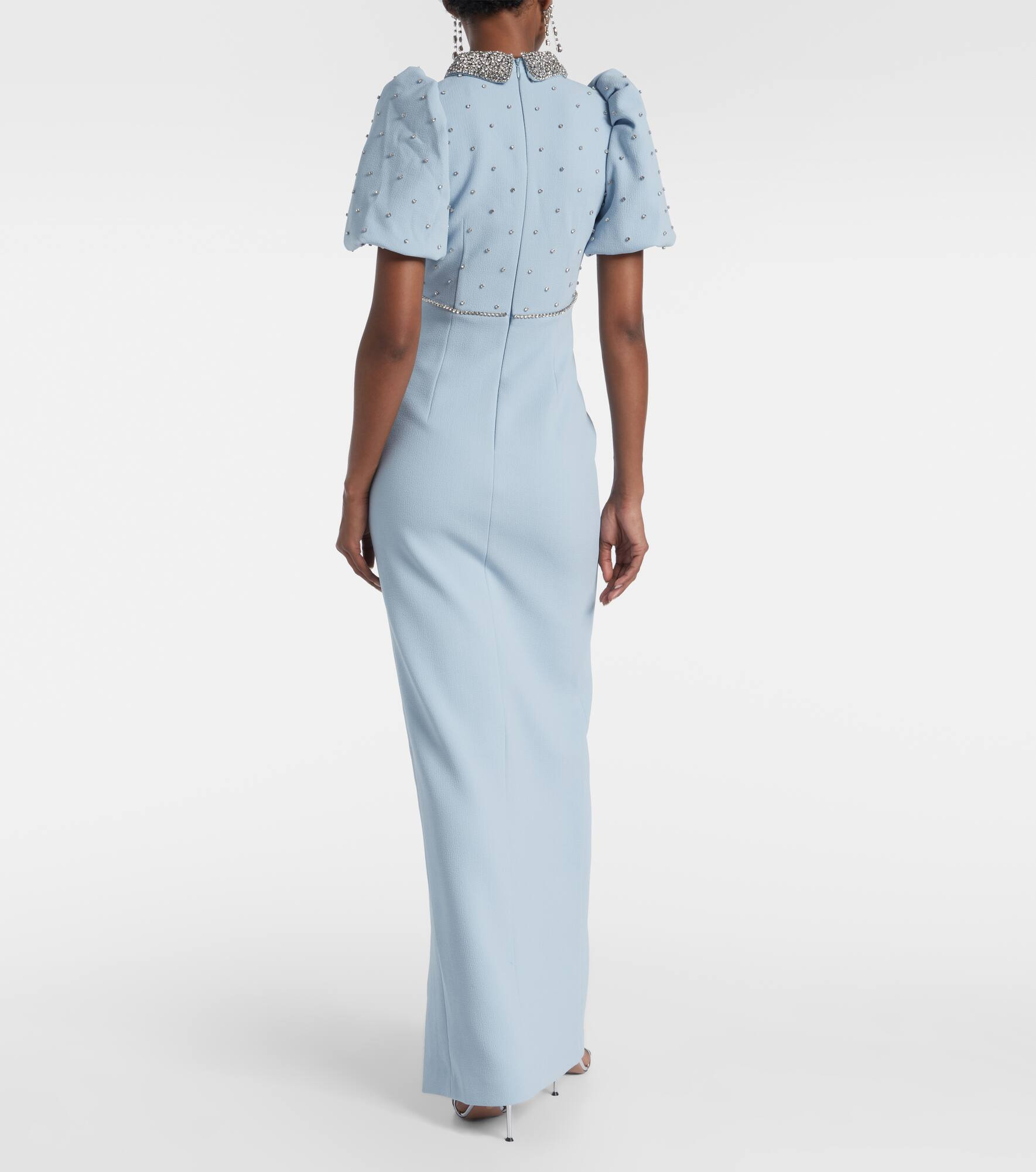 Amery embellished puff-sleeve gown - 3