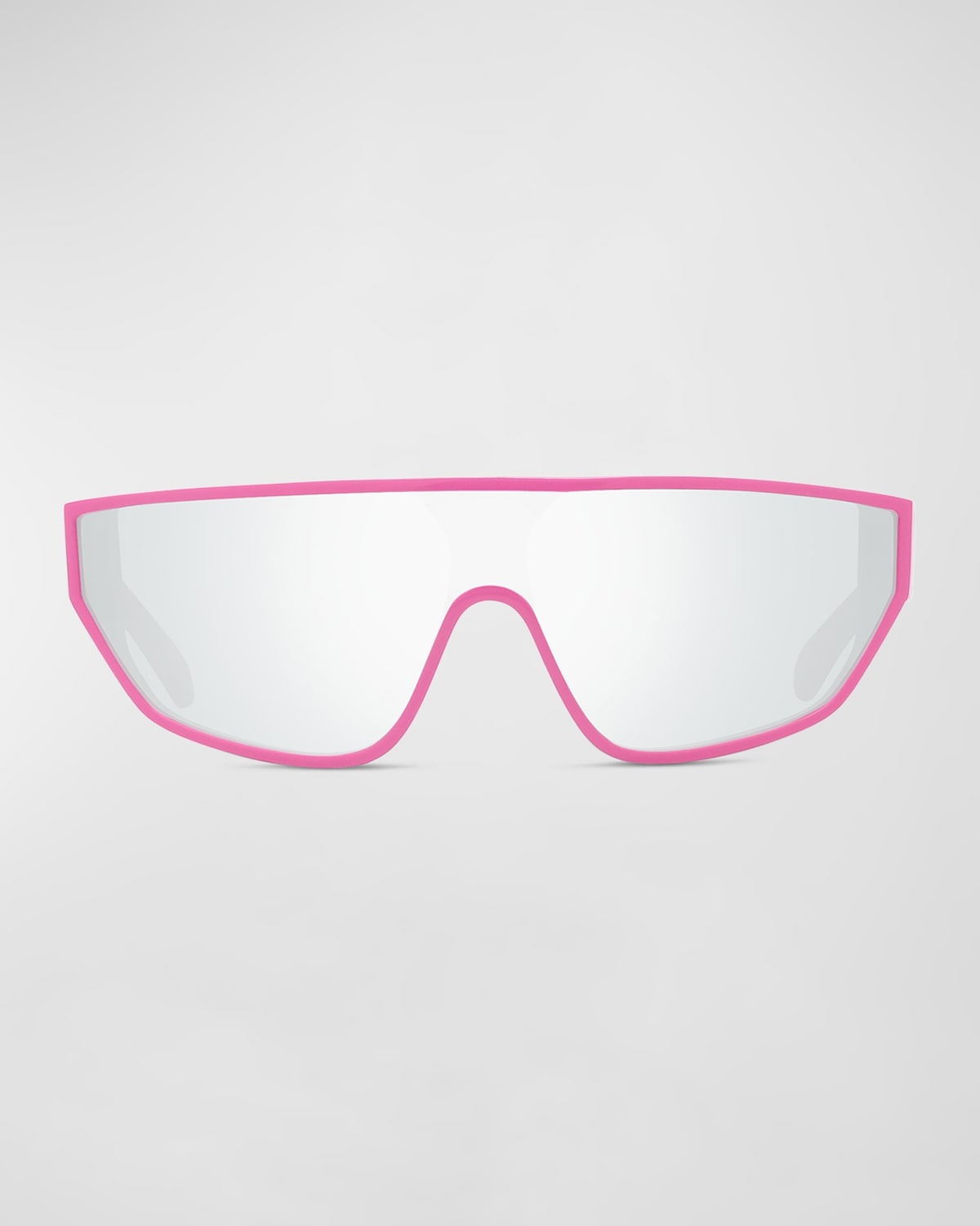 Mirrored Acetate Shield Sunglasses - 3