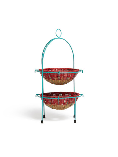 Marni MARNI MARKET ROUND FRUITSTAND IN IRON RED FIBRE outlook