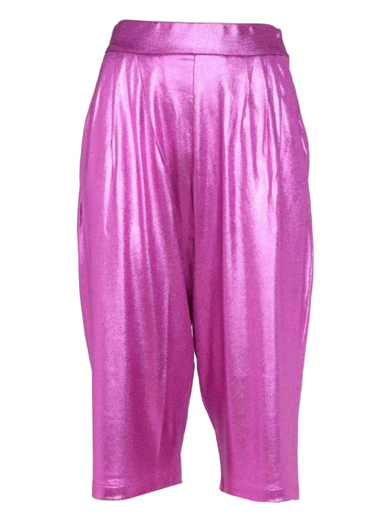 pleated bermuda shorts 1