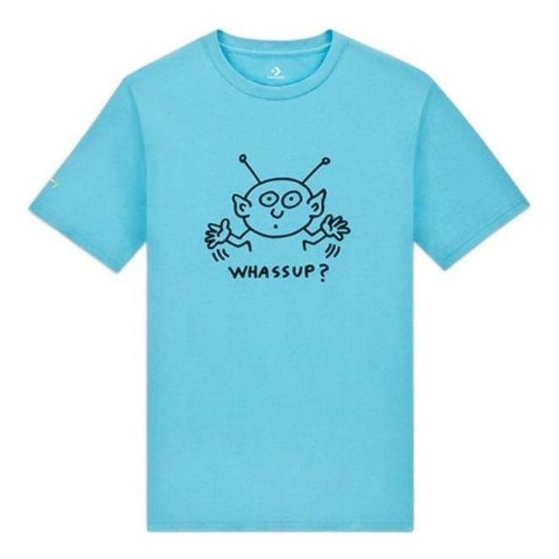 Converse x Keith Haring Alien T-Shirt 'Haring Blue' 10025063-A01 - 1